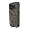 Guess 4G Big Metal Logo Book Wallet Case hoesje voor Apple iPhone 15 Pro - Bruin 3