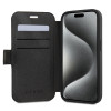 Guess 4G Big Metal Logo Book Wallet Case hoesje voor Apple iPhone 15 Pro - Grijs 1