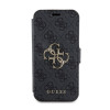 Guess 4G Big Metal Logo Book Wallet Case hoesje voor Apple iPhone 15 Pro - Grijs 5
