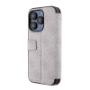 Guess 4G Big Metal Logo Book Wallet Case hoesje voor Apple iPhone 15 Pro Max - Roze 2