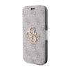 Guess 4G Big Metal Logo Book Wallet Case hoesje voor Apple iPhone 15 Pro Max - Roze 5