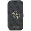 Guess 4G Big Metal Logo Book Wallet Case hoesje voor Apple iPhone 16 - Zwart 2