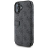 Guess 4G Big Metal Logo Book Wallet Case hoesje voor Apple iPhone 16 - Zwart 3