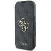 Guess 4G Big Metal Logo Book Wallet Case hoesje voor Apple iPhone 16 - Zwart 5