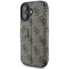 Guess 4G Big Metal Logo Book Wallet Case hoesje voor Apple iPhone 16 - Bruin 3
