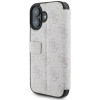 Guess 4G Big Metal Logo Book Wallet Case hoesje voor Apple iPhone 16 Plus - Roze 2