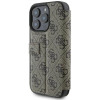 Guess 4G Big Metal Logo Book Wallet Case hoesje voor Apple iPhone 16 Pro - Bruin 3