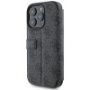 Guess 4G Big Metal Logo Book Wallet Case hoesje voor Apple iPhone 16 Pro Max - Zwart 3