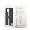 Guess 4G Printed Stripes Hard Case Back Cover hoesje met MagSafe voor Apple iPhone 15 - Zwart 5