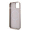 Guess 4G Printed Stripes Hard Case Back Cover hoesje met MagSafe voor Apple iPhone 15 - Roze 4