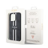 Guess 4G Printed Stripes Hard Case Back Cover hoesje met MagSafe voor Apple iPhone 15 Pro Max - Zwart 5