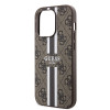 Guess 4G Printed Stripes Hard Case Back Cover hoesje met MagSafe voor Apple iPhone 15 Pro Max - Bruin 3