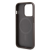 Guess 4G Printed Stripes Hard Case Back Cover hoesje met MagSafe voor Apple iPhone 15 Pro Max - Bruin 4