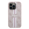 Guess 4G Printed Stripes Hard Case Back Cover hoesje met MagSafe voor Apple iPhone 15 Pro Max - Roze 1
