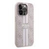 Guess 4G Printed Stripes Hard Case Back Cover hoesje met MagSafe voor Apple iPhone 15 Pro Max - Roze 2