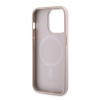 Guess 4G Printed Stripes Hard Case Back Cover hoesje met MagSafe voor Apple iPhone 15 Pro - Roze 4