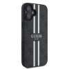 Guess 4G Printed Stripes Hard Case Back Cover hoesje met MagSafe voor Apple iPhone 16 Plus - Zwart 3