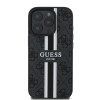 Guess 4G Printed Stripes Hard Case Back Cover hoesje met MagSafe voor Apple iPhone 16 Pro - Zwart 2