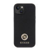 Guess 4G Strass Metal Logo Hard Case Back Cover hoesje voor Apple iPhone 15 - Zwart 1