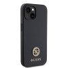 Guess 4G Strass Metal Logo Hard Case Back Cover hoesje voor Apple iPhone 15 - Zwart 2