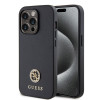 Guess 4G Strass Metal Logo Hard Case Back Cover hoesje voor Apple iPhone 15 Pro Max - Zwart 0