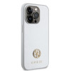 Guess 4G Strass Metal Logo Hard Case Back Cover hoesje voor Apple iPhone 15 Pro Max - Zilver 2