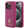 Guess 4G Strass Metal Logo Hard Case Back Cover hoesje voor Apple iPhone 15 Pro - Roze 0