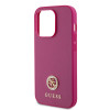Guess 4G Strass Metal Logo Hard Case Back Cover hoesje voor Apple iPhone 15 Pro - Roze 3