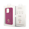 Guess 4G Strass Metal Logo Hard Case Back Cover hoesje voor Apple iPhone 15 Pro - Roze 5