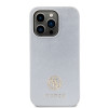 Guess 4G Strass Metal Logo Hard Case Back Cover hoesje voor Apple iPhone 15 Pro - Zilver 1