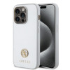 Guess 4G Strass Metal Logo Hard Case Back Cover hoesje voor Apple iPhone 15 Pro - Zilver 0
