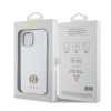Guess 4G Strass Metal Logo Hard Case Back Cover hoesje voor Apple iPhone 15 - Zilver 6