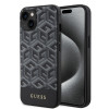 Guess GCube Stripes Hard Case Back Cover hoesje met MagSafe voor Apple iPhone 15 - Zwart 0