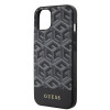 Guess GCube Stripes Hard Case Back Cover hoesje met MagSafe voor Apple iPhone 15 - Zwart 3