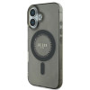 Guess IML Rhinestones Back Cover hoesje met MagSafe voor Apple iPhone 16 - Zwart 2