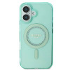 Guess IML Rhinestones Back Cover hoesje met MagSafe voor Apple iPhone 16 - Groen 1