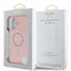 Guess IML Rhinestones Back Cover hoesje met MagSafe voor Apple iPhone 16 - Roze 6