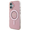 Guess IML Rhinestones Back Cover hoesje met MagSafe voor Apple iPhone 16 Plus - Roze 2