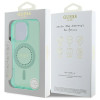 Guess IML Rhinestones Back Cover hoesje met MagSafe voor Apple iPhone 16 Pro Max - Groen 6