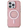 Guess IML Rhinestones Back Cover hoesje met MagSafe voor Apple iPhone 16 Pro Max - Roze 1
