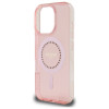 Guess IML Rhinestones Back Cover hoesje met MagSafe voor Apple iPhone 16 Pro Max - Roze 5