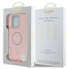 Guess IML Rhinestones Back Cover hoesje met MagSafe voor Apple iPhone 16 Pro Max - Roze 6