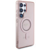 Guess IML Rhinestones Back Cover hoesje met MagSafe voor Samsung Galaxy S25 Ultra - Roze 2