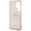 Guess IML Rhinestones Back Cover hoesje met MagSafe voor Samsung Galaxy S25 Ultra - Roze 4
