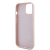 Guess Quilted Puffed Metal Logo Back Cover hoesje voor Apple iPhone 15 - Roze 4