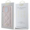 Guess Quilted Puffed Metal Logo Back Cover hoesje voor Apple iPhone 16 Pro Max - Roze 6