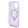 Guess Ring Stand Script Glitter Back Cover hoesje met MagSafe voor Apple iPhone 15 Plus - Paars 5