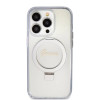Guess Ring Stand Script Glitter Back Cover hoesje met MagSafe voor Apple iPhone 15 Pro - Transparant 2