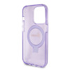 Guess Ring Stand Script Glitter Back Cover hoesje met MagSafe voor Apple iPhone 15 Pro - Paars 5