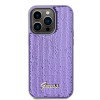 Guess Sequin Script Metal Back Cover hoesje voor Apple iPhone 15 Pro Max - Paars 1